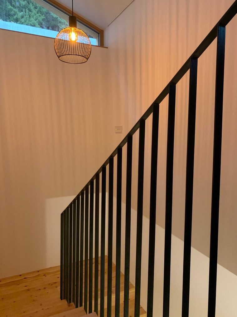 Geländer im Treppenhaus