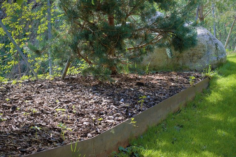 Garten-Abtrennung aus Cortenstahl